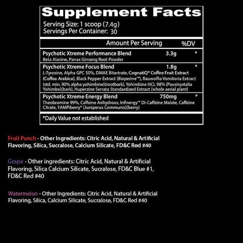 INSANE PSYCHOTIC XTREME 30 SERV