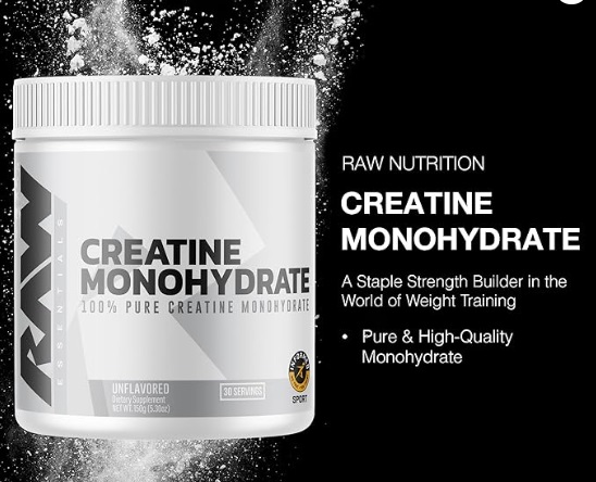 RAW CREATINE MONOHYDRATE 30 SERV