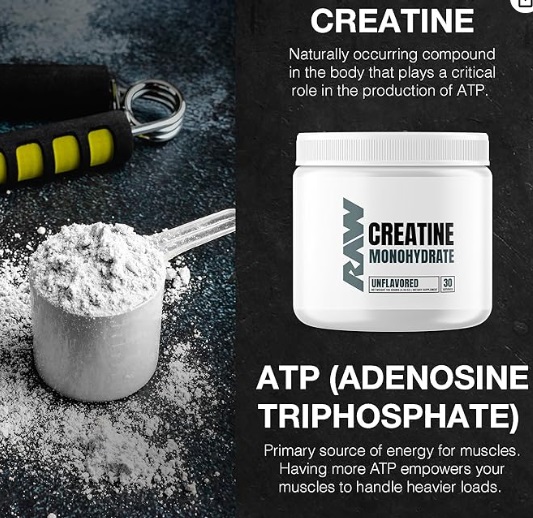 RAW CREATINE MONOHYDRATE 30 SERV