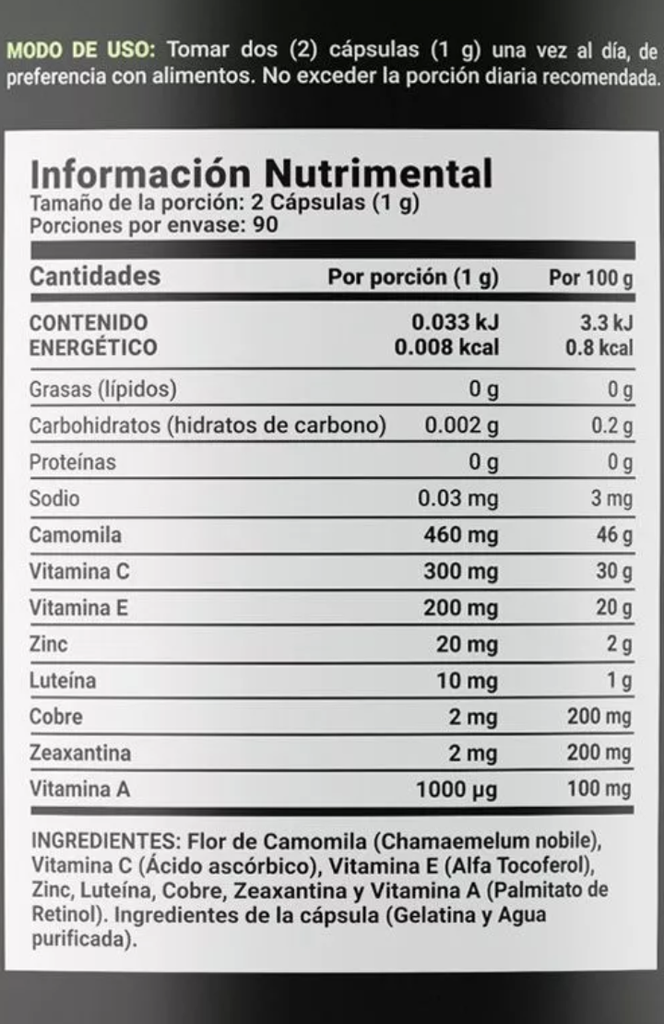 BLIFE Vsion Blend | Mezcla Optica 180 Caps 500 mg