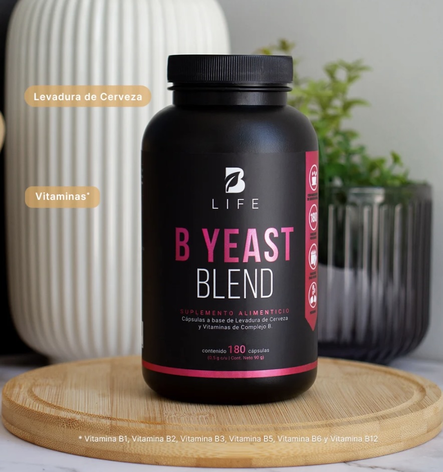 BLIFE B Yeast Blend | Complejo B 180 Caps | 500 mg
