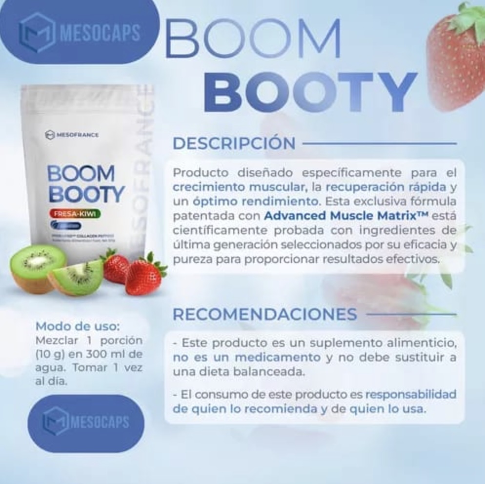 MESOFRANCE BOOM BOOTY 300 GRS FRESA KIWI