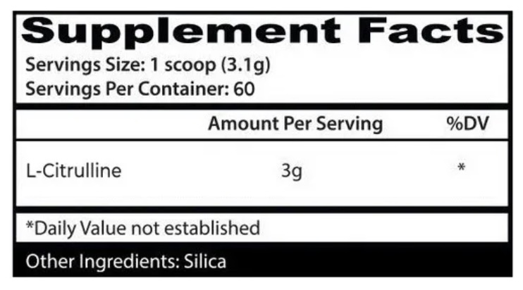INSANE ACS L-CITRULLINE 60 SERV