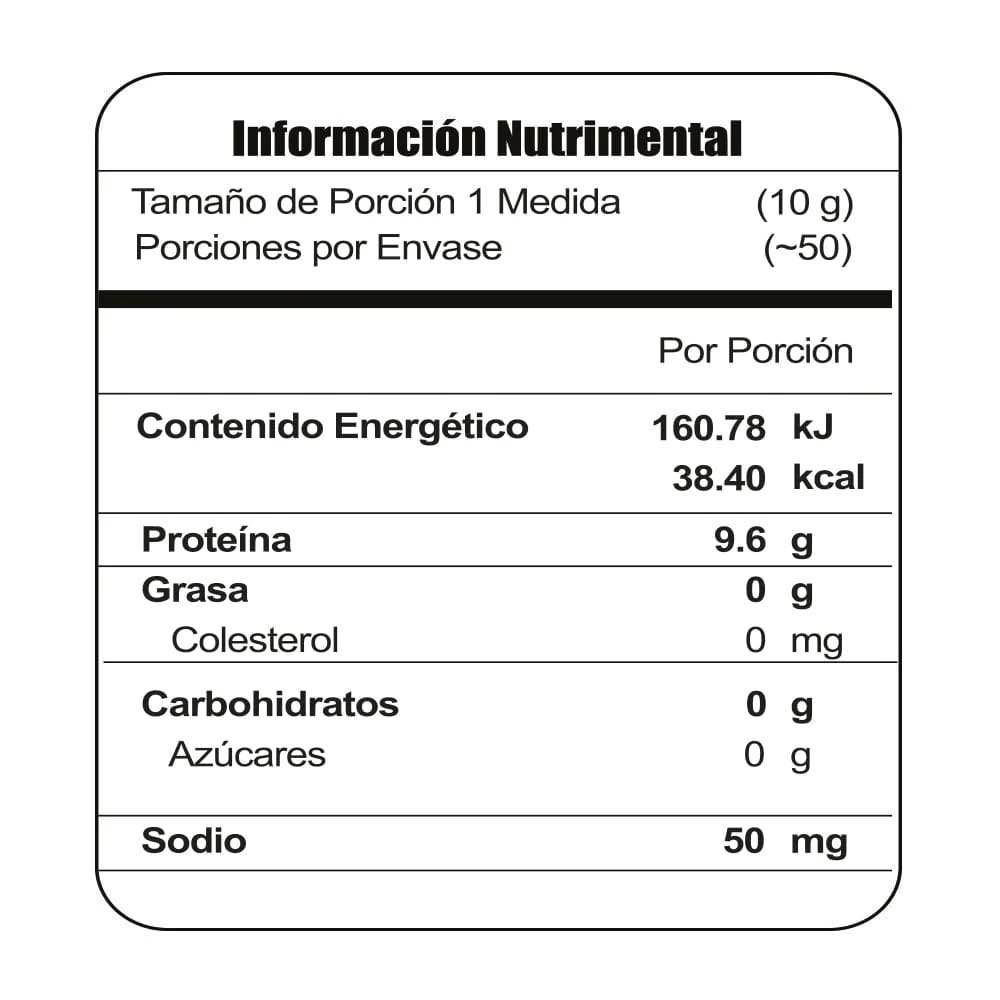 META COLAGENO HIDROLIZADO PURO 500 GRS 50 SERV