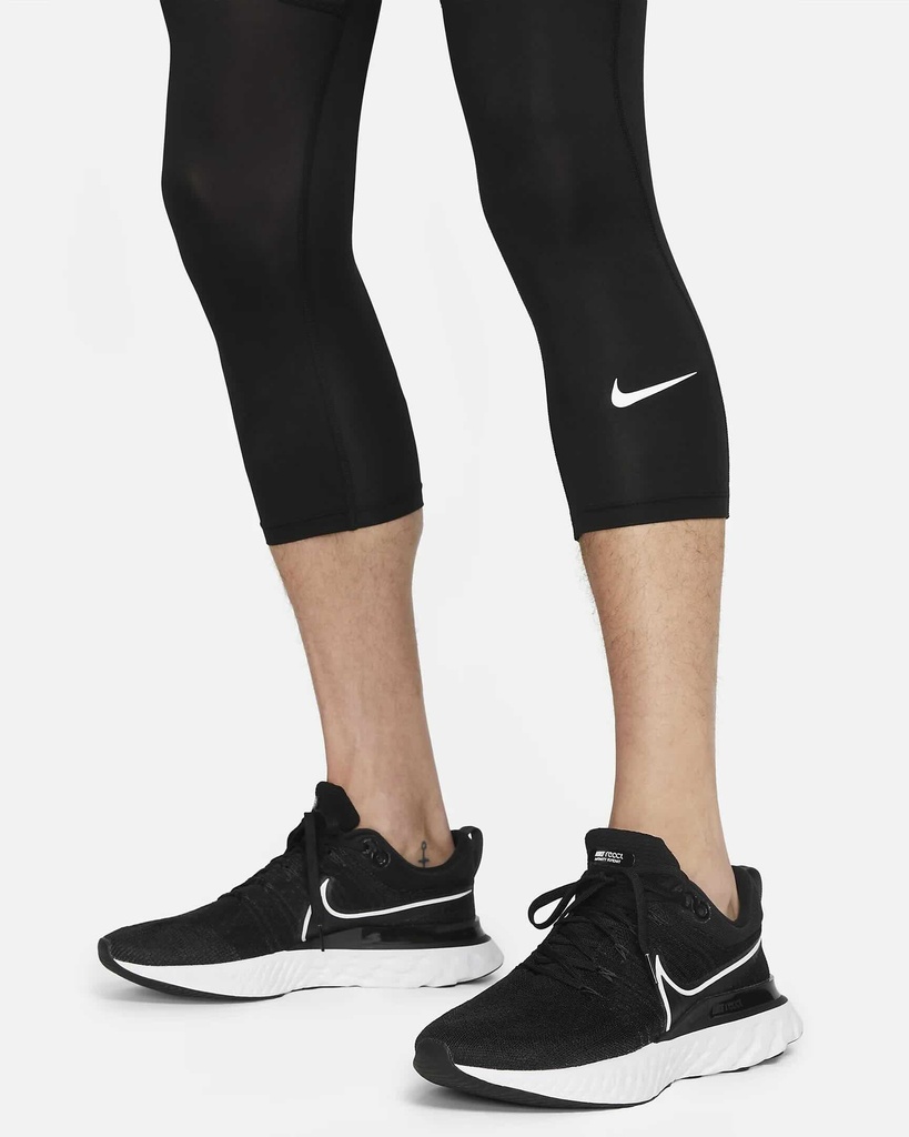 NIKE PRO MALLAS FITNESS DRI-FIT HOMBRE 3/4 NEGRO