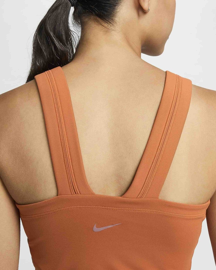 NIKE ONE FITTED CAMISETA DE TIRANTE DRI-FIT CROPPED COLOR ROSA