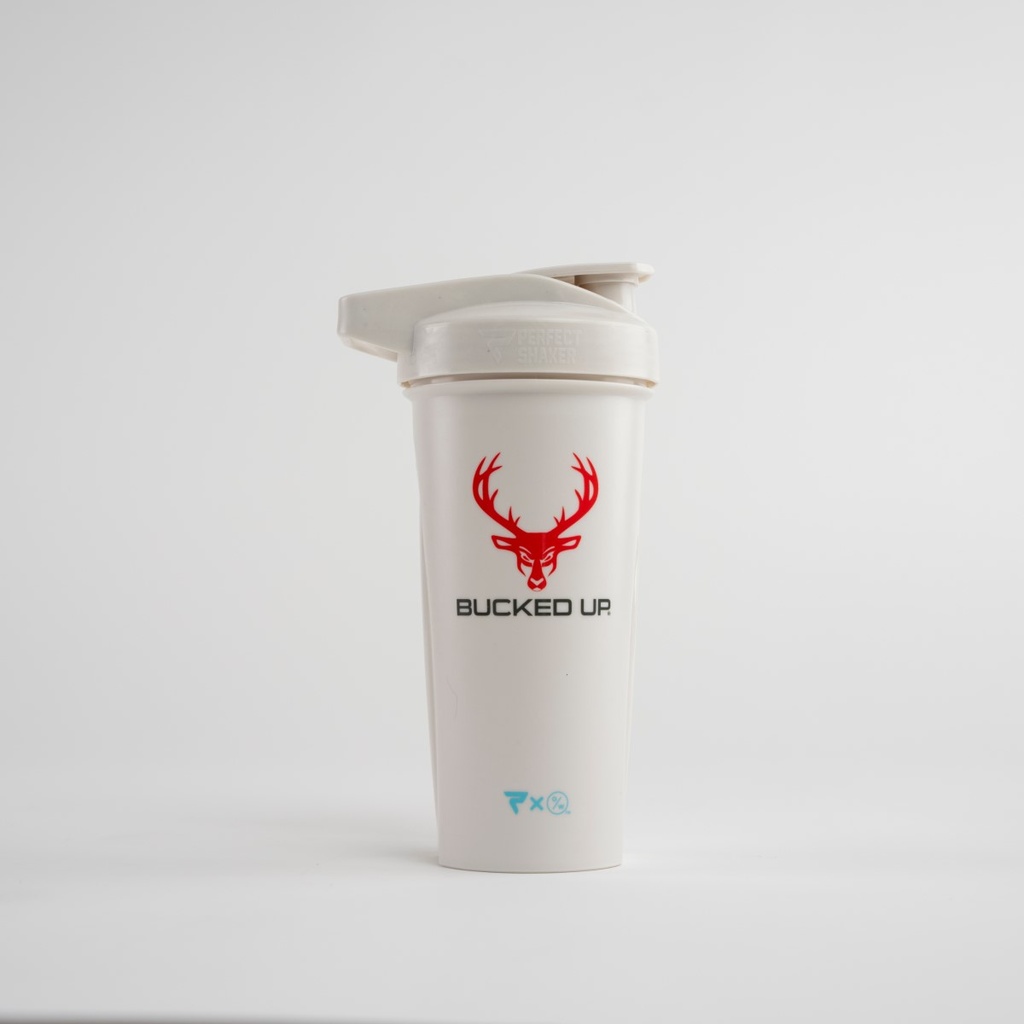 SHAKER BUCKED UP PERFECT SHAKER 28 OZ WHITE-RED